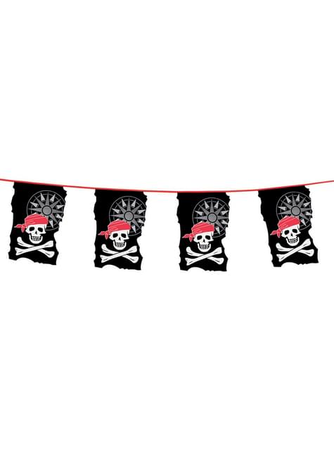 Guirnalda de banderines piratas