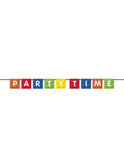 Guirnalda de bloques de construcción “Party Time“ - Building Blocks party - Unique | Funidelia