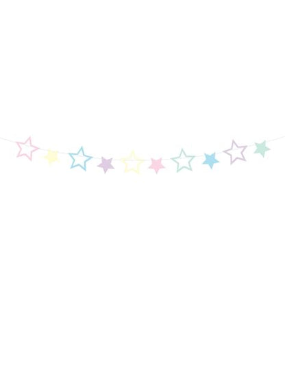 Guirnalda de estrellas multicolores - Unicorn Collection - Partydeco | Funidelia