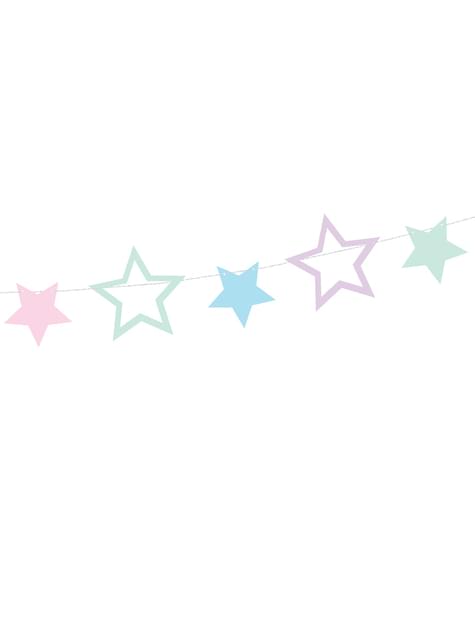 Guirnalda de estrellas multicolores - Unicorn Collection - Partydeco | Funidelia