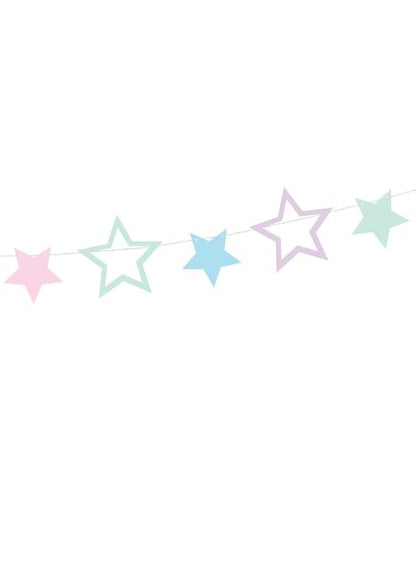 Guirnalda de estrellas multicolores - Unicorn Collection - Partydeco | Funidelia