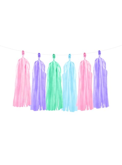 Guirnalda de flecos multicolor - Yummy - Partydeco | Funidelia