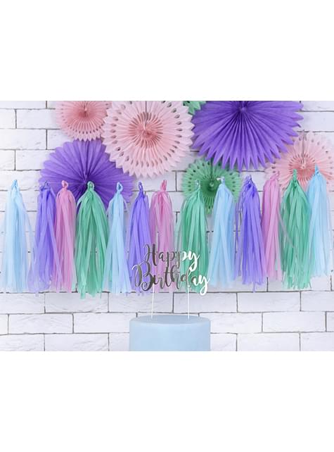 Guirnalda de flecos multicolor - Yummy - Partydeco | Funidelia