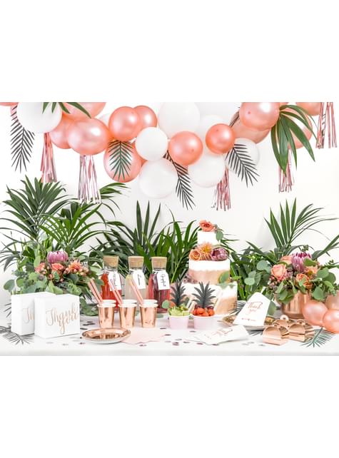 Guirnalda de flecos oro rosa - Partydeco | Funidelia