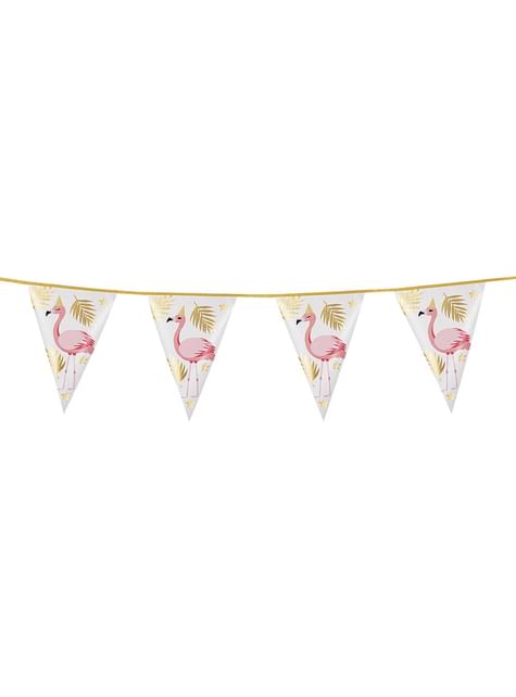 Guirnalda de foil con flamencos - Flamingo Party - Boland | Funidelia