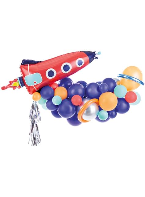 Guirnalda de globos de cohete