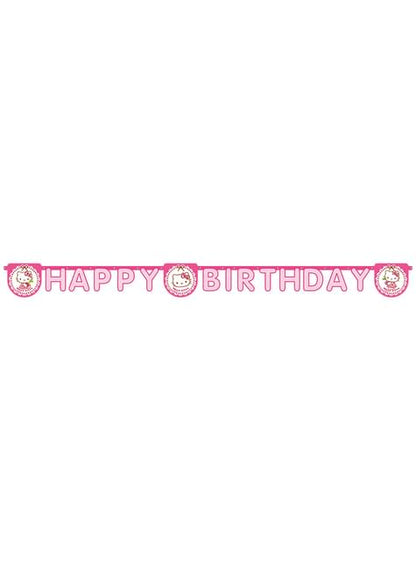 Guirnalda de Hello Kitty “Happy Birthday“ - Hello Kitty Hearts - Procos | Funidelia