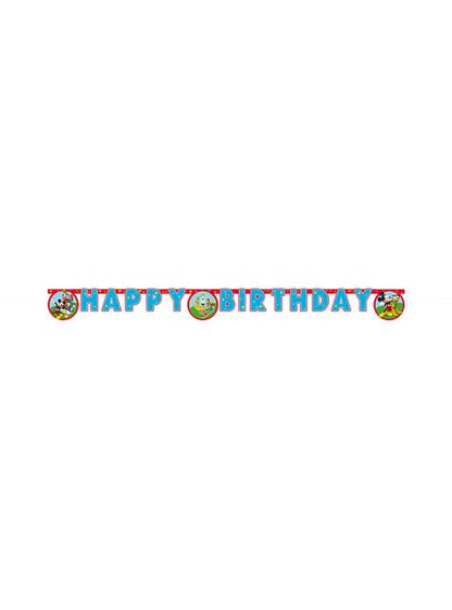 Guirnalda de Mickey Mouse “Happy Birthday“ - Club House - Procos | Funidelia