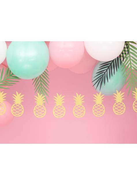 Guirnalda de piñas doradas de papel - Aloha Collection - Partydeco | Funidelia