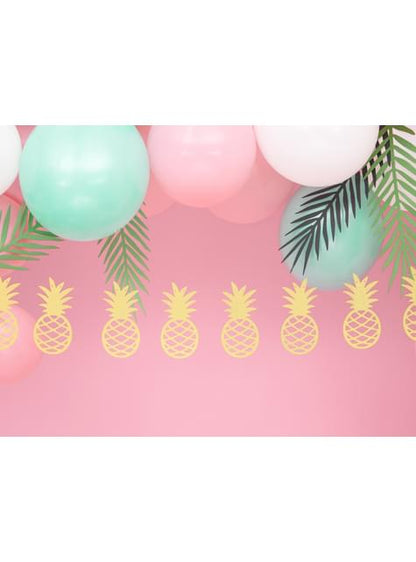 Guirnalda de piñas doradas de papel - Aloha Collection - Partydeco | Funidelia
