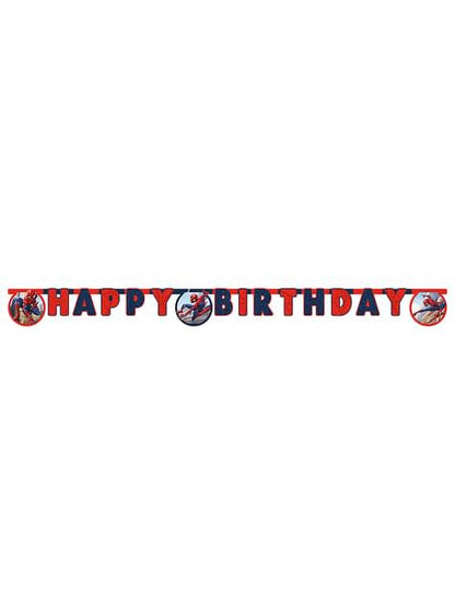 Guirnalda de Spiderman “Happy Birthday“ - Marvel - Procos | Funidelia