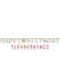 Guirnalda de Unicornio Happy Birthday personalizable de unicornio - Pretty Unicorn - AMSCAN | Funidelia