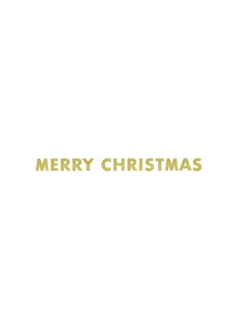 Guirnalda dorada brillante Merry Christmas - Basic Christmas - Unique | Funidelia