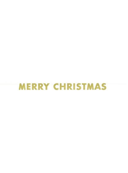Guirnalda dorada brillante Merry Christmas - Basic Christmas - Unique | Funidelia