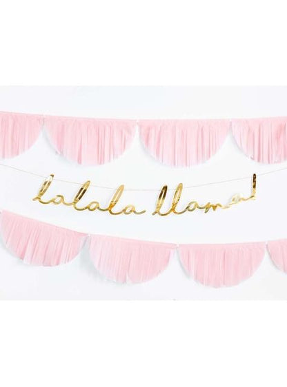 Guirnalda dorada “lalala llama“ - Partydeco | Funidelia