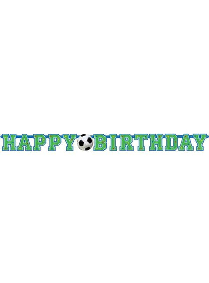 Guirnalda Feliz Cumpleaños de pelotas de futbol - AMSCAN | Funidelia