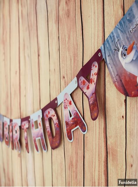 Guirnalda Frozen 2 Happy Birthday - Procos | Funidelia