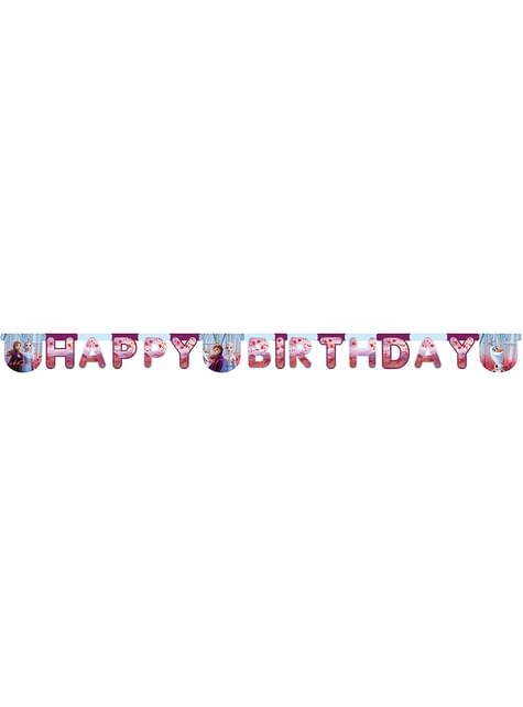 Guirnalda Frozen 2 Happy Birthday - Procos | Funidelia