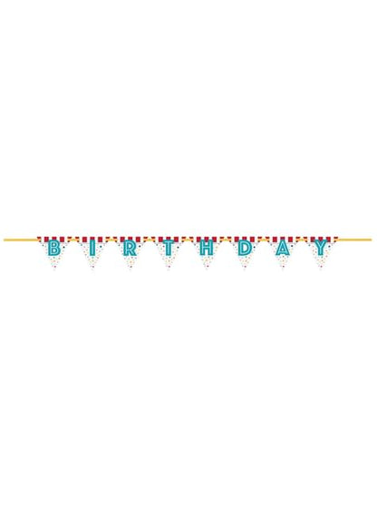 Guirnalda Happy Birthday - Circus Carnival - Unique | Funidelia