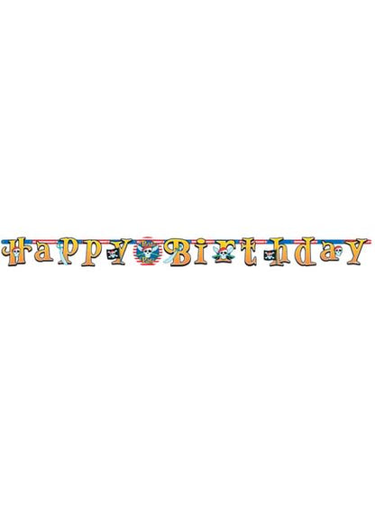 Guirnalda Happy Birthday Pirate Party - AMSCAN | Funidelia