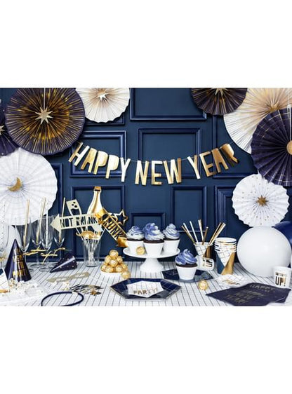 Guirnalda “Happy New Year“ dorada - Happy New Year Collection - Partydeco | Funidelia