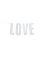Guirnalda “Love“ plateada - Partydeco | Funidelia