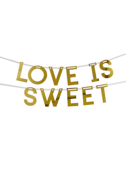 Guirnalda “Love si sweet“ en dorado - Geo Floral - Neviti | Funidelia