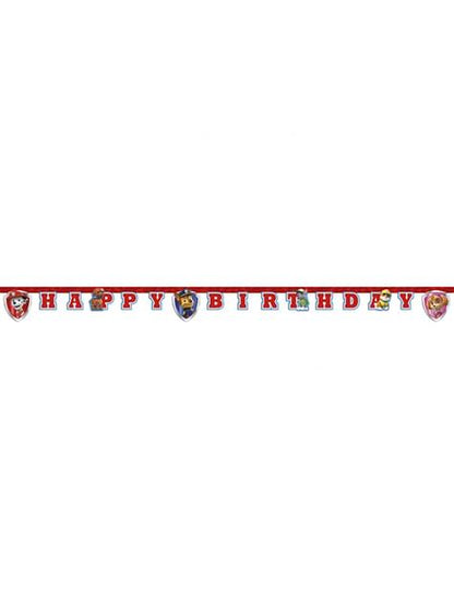 Guirnalda Patrulla Canina “Happy Birthday“ - Paw Patrol Ready For Action - Procos | Funidelia