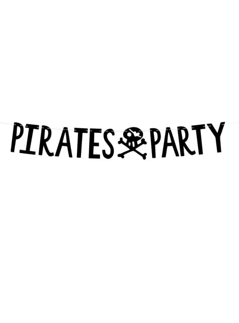 Guirnalda “Pirates Party“ con calaveras - Pirates Party - Partydeco | Funidelia