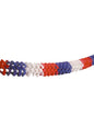 Guirnalda tricolor azul, blanco y rojo