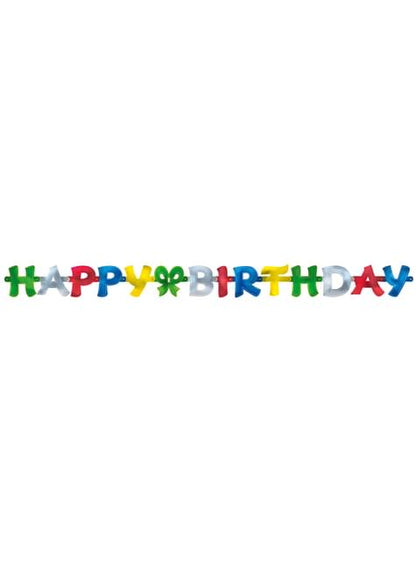 Guirnalda“Happy Birthday“ - AMSCAN | Funidelia