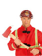 Hacha de bombero roja para adulto