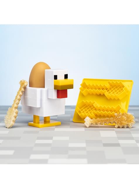 Huevera y cortador de tostadas de Pollo de Minecraft