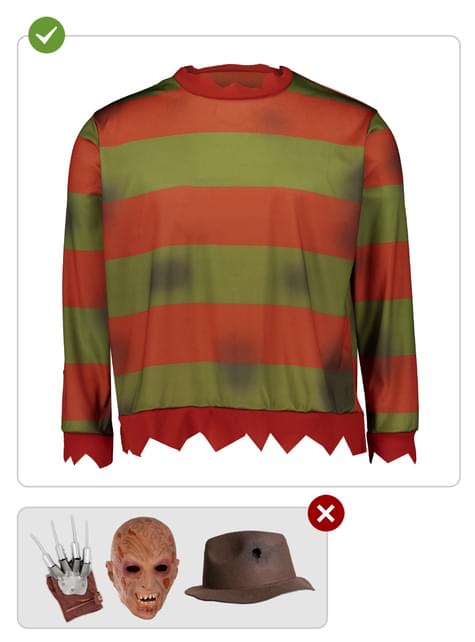 Jersey de Freddy Krueger talla grande - Pesadilla en Elm Street - Funiglobal | Funidelia