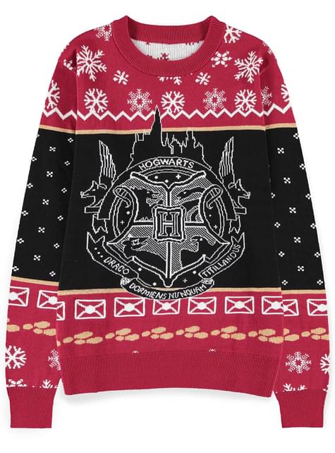 Jersey navideño Hogwarts para hombre - Harry Potter - DIFUZED Bioworld Europe | Funidelia