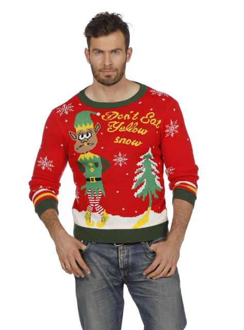 Jersey navideño rojo para adulto - Wilbers | Funidelia