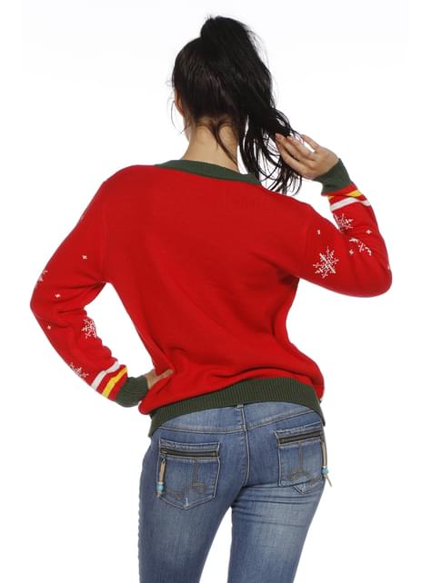 Jersey navideño rojo para adulto - Wilbers | Funidelia