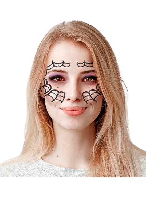 Joyas faciales de araña para mujer
