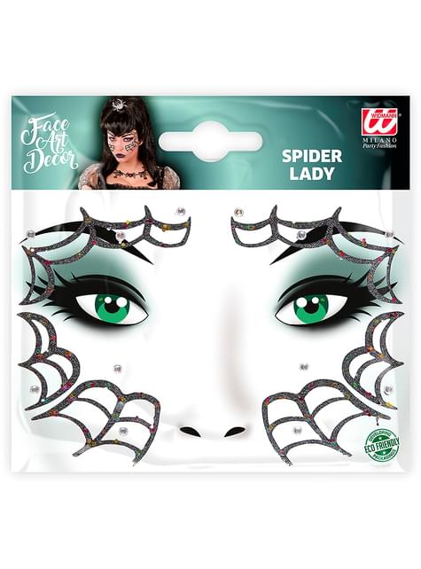 Joyas faciales de araña para mujer