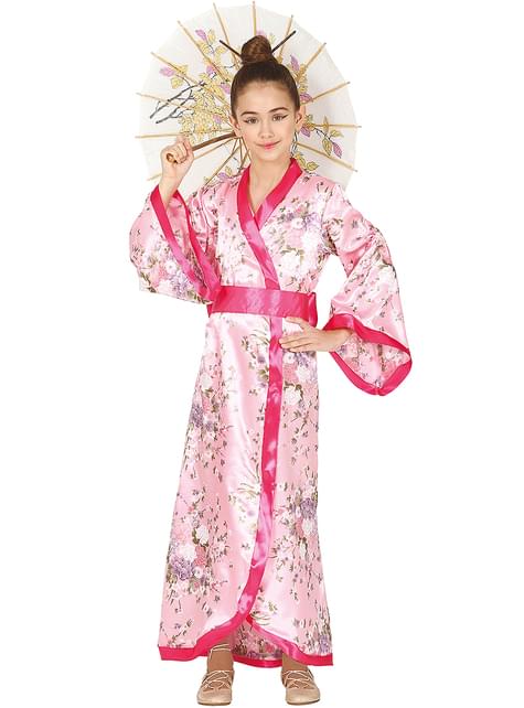 Kimono de Geisha para niña - Guirca | Funidelia