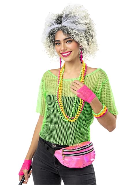 Kit accesorios Años 80 para mujer - Funiglobal | Funidelia