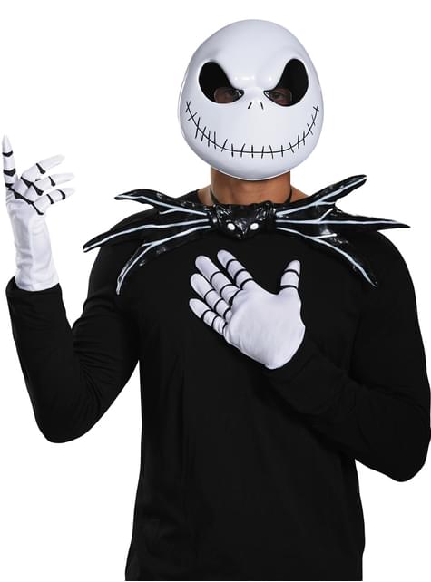 Kit complementos de Jack Skellington Pesadilla Antes de Navidad para adulto