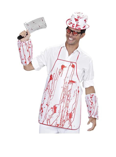 Kit disfraz de asesino carnicero ensangrentado