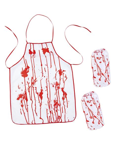 Kit disfraz de asesino carnicero ensangrentado
