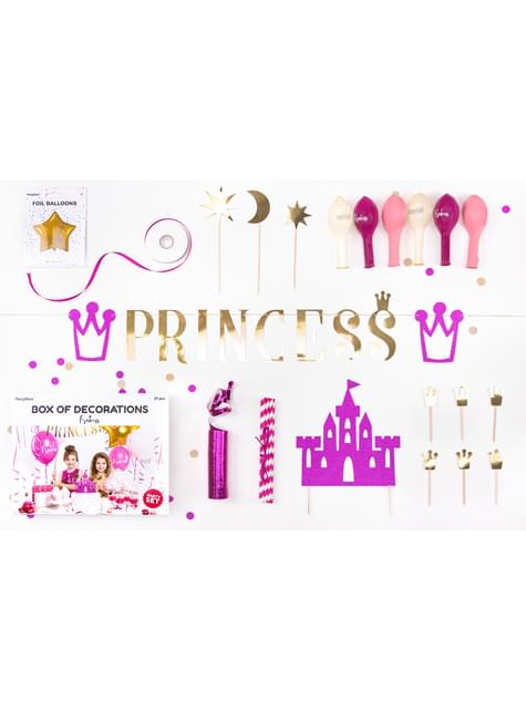 Kit de decoración de fiesta princesa - Princess - Partydeco | Funidelia