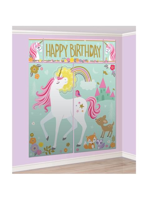 Kit de Photocall Unicornio - Pretty Unicorn - AMSCAN | Funidelia