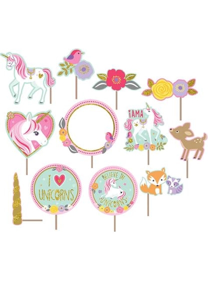 Kit de Photocall Unicornio - Pretty Unicorn - AMSCAN | Funidelia