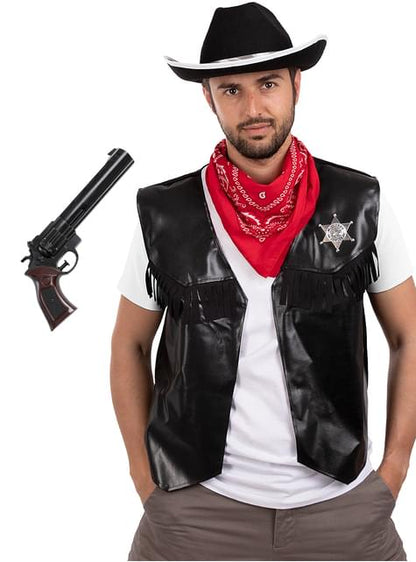 Kit de Vaquero para hombre con arma - Funiglobal | Funidelia