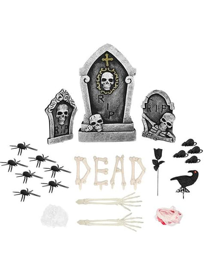 Kit decoración cementerio esqueleto - Boland | Funidelia