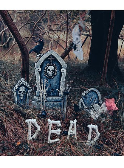 Kit decoración cementerio esqueleto - Boland | Funidelia